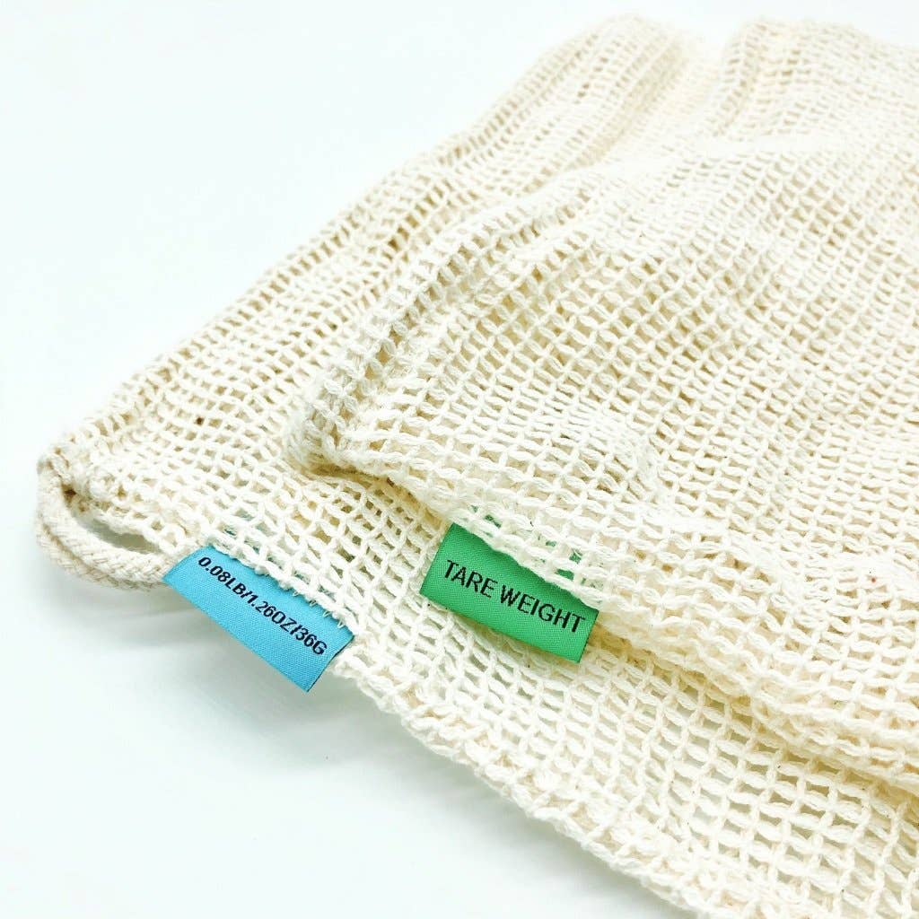 Bamboo Switch Organic Cotton Mesh Produce Bags — Pack of 2