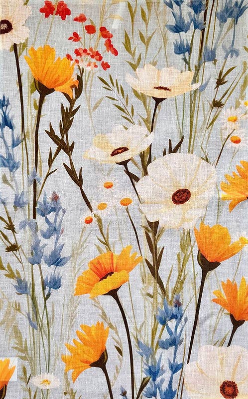 Nord Haus Fieldflower Organic Linen Tea Towel