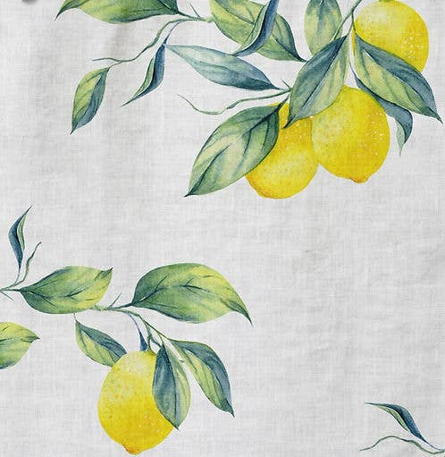 Nord Haus Lemons Organic Linen Tea Towel