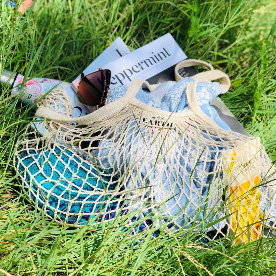 Us and The Earth Reusable Cotton Net Shopping Bag