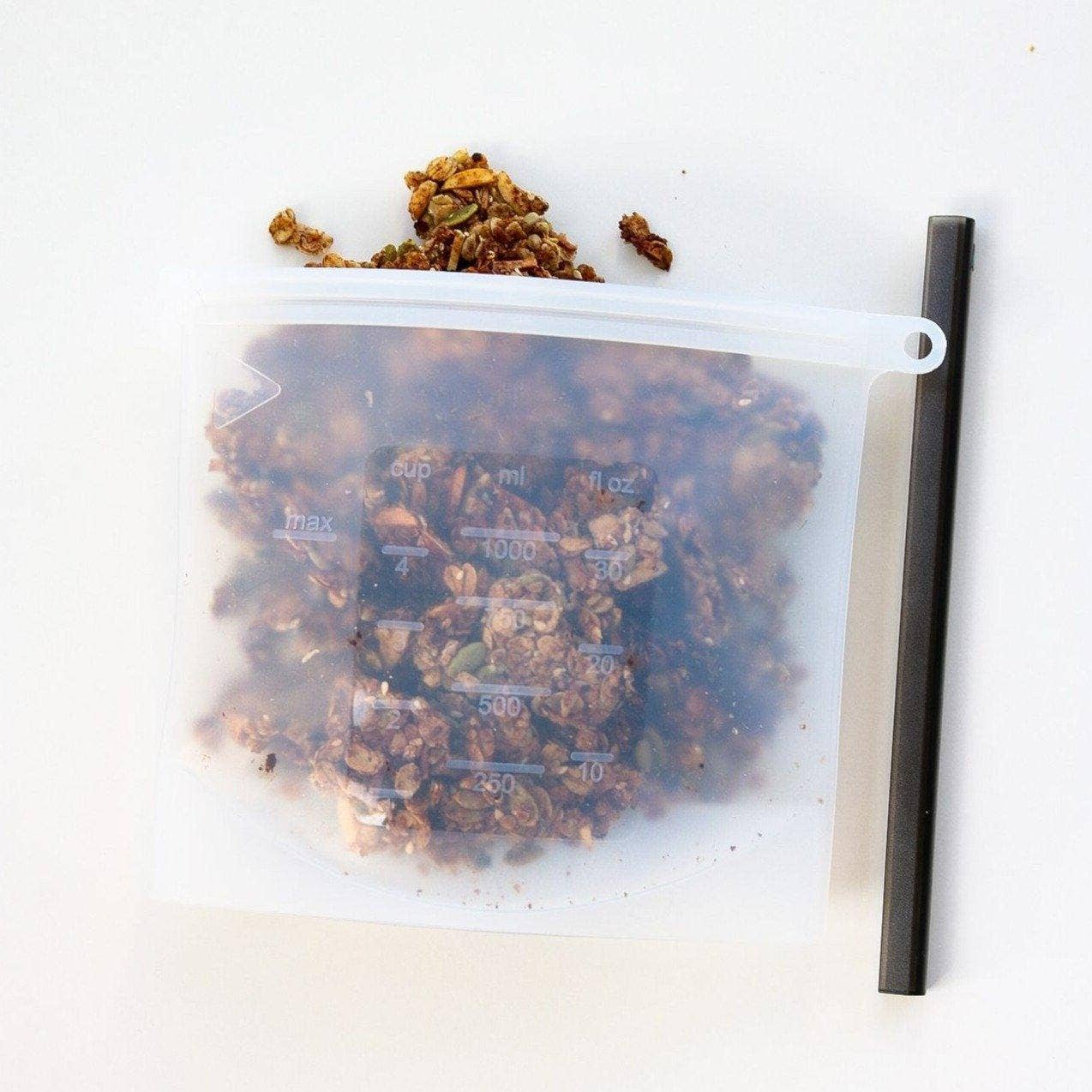 Us and The Earth Reusable Silicone Zip Lock Bag — 1 Litre
