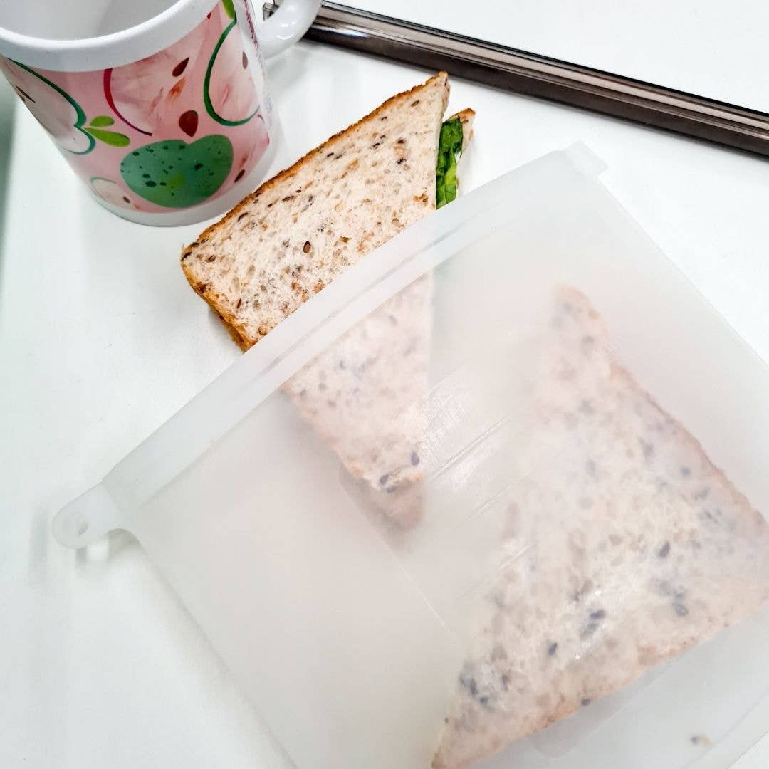 Us and The Earth Reusable Silicone Zip Lock Bag — 1 Litre