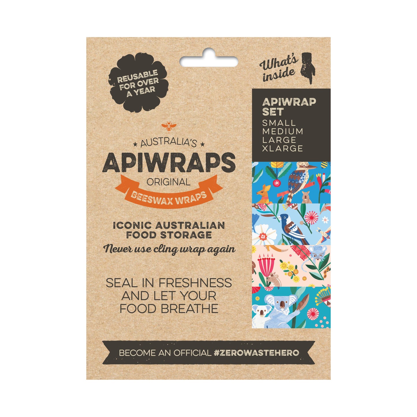 APIWRAPS The Apiwrap Set — Beeswax Wraps (3 Sizes)