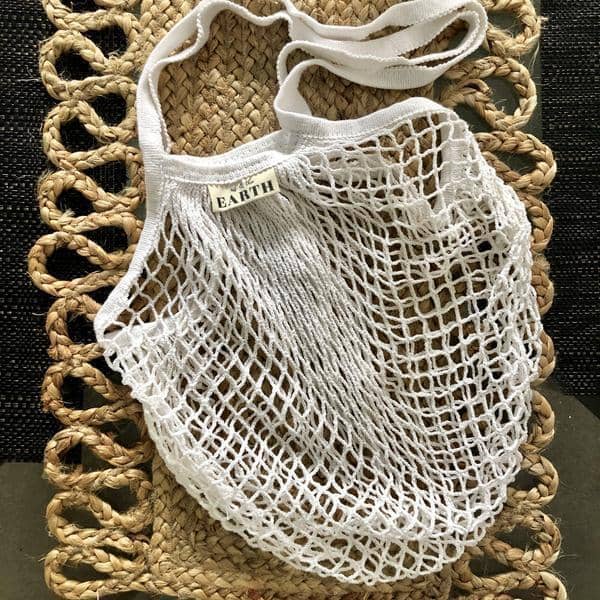Us and The Earth Reusable Cotton Net Shopping Bag