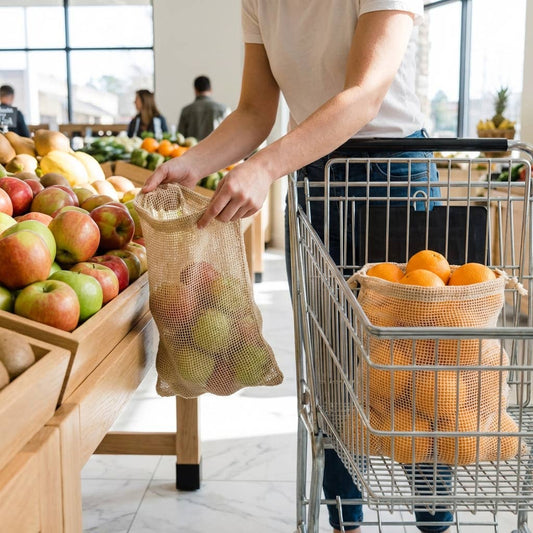 Bamboo Switch Organic Cotton Mesh Produce Bags — Pack of 2