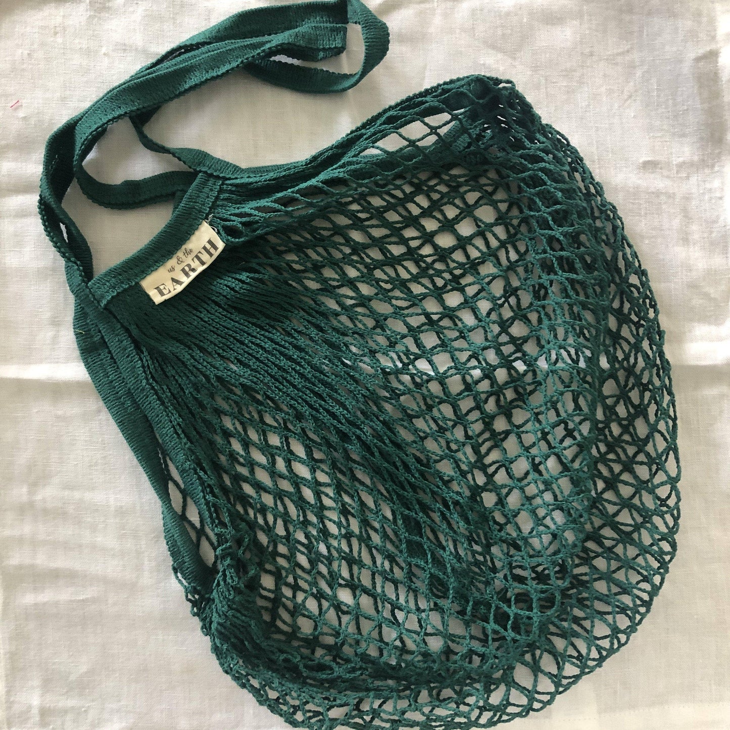 Us and The Earth Reusable Cotton Net Shopping Bag