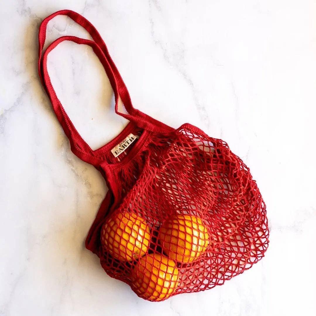 Us and The Earth Reusable Cotton Net Shopping Bag