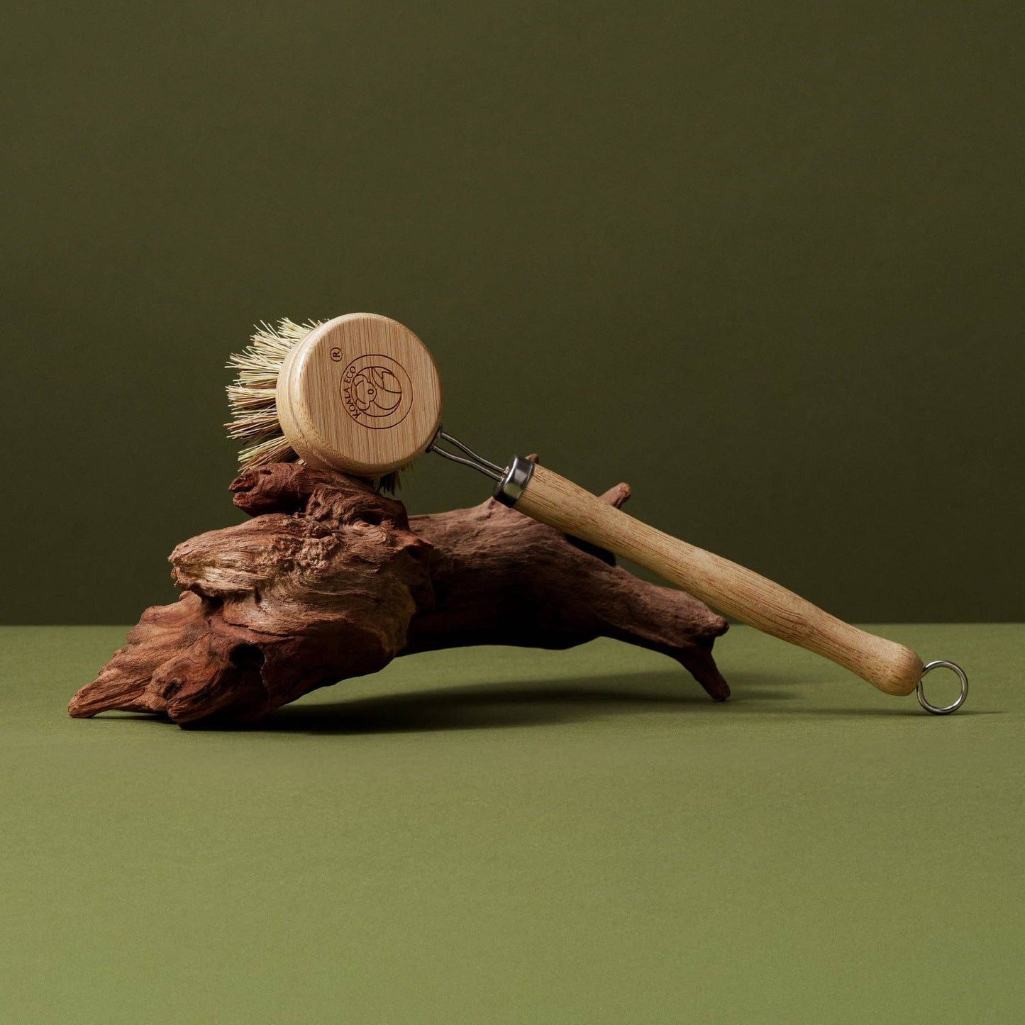 Koala Eco Traditional Dish Brush — Bamboo Handle, Plant-Based Bristles