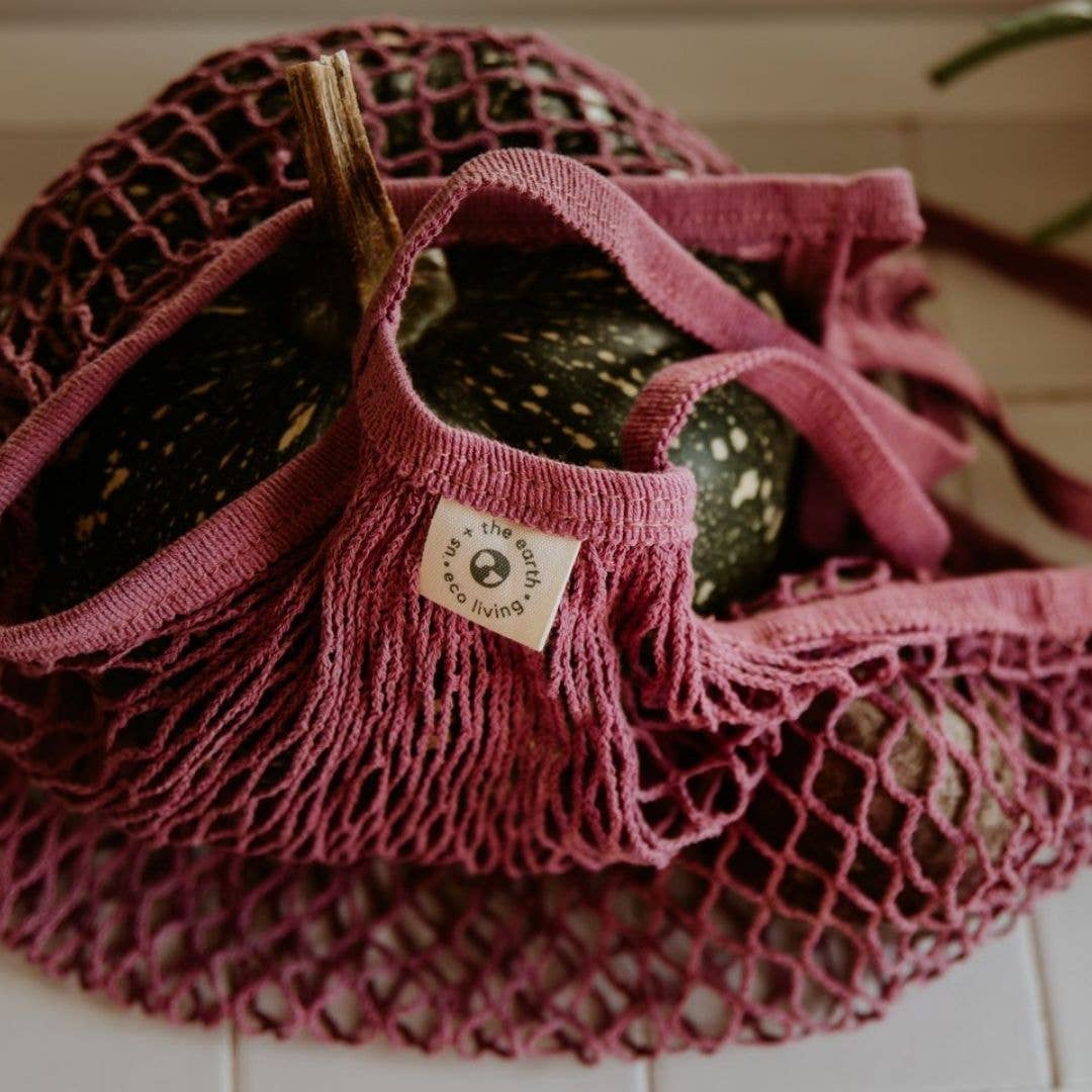 Us and The Earth Reusable Cotton Net Shopping Bag