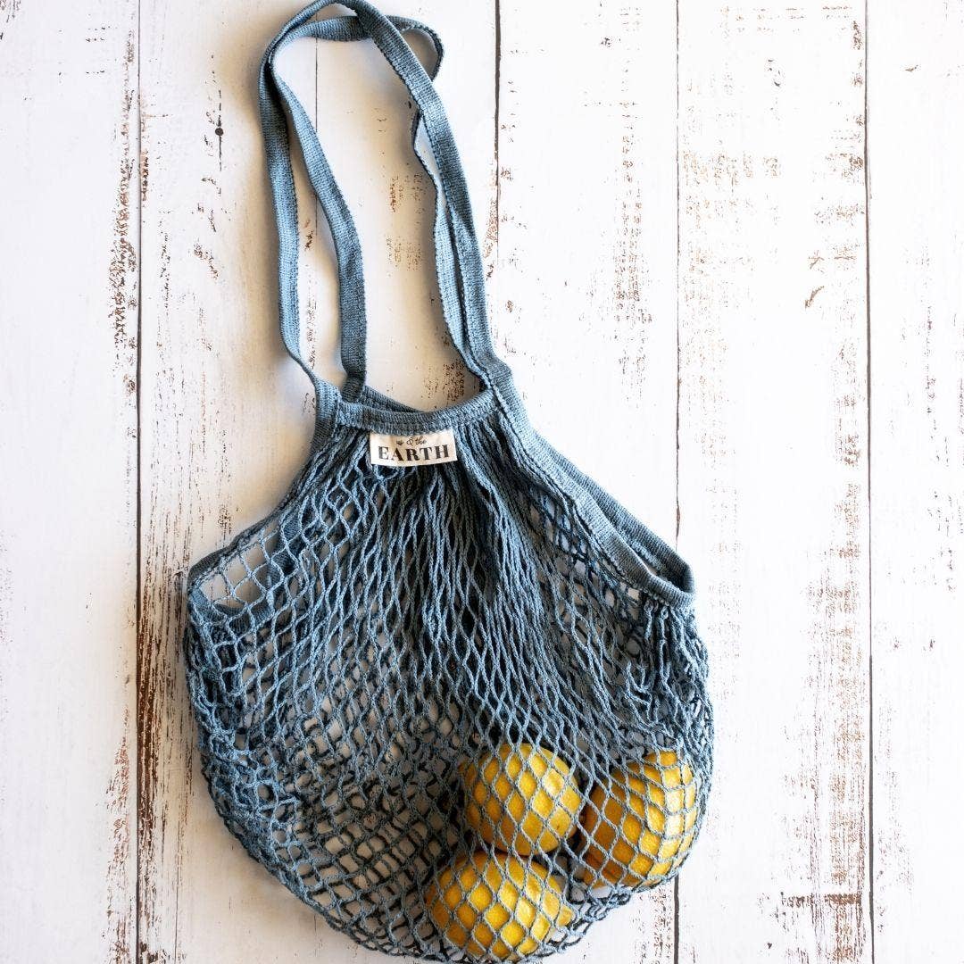 Us and The Earth Reusable Cotton Net Shopping Bag